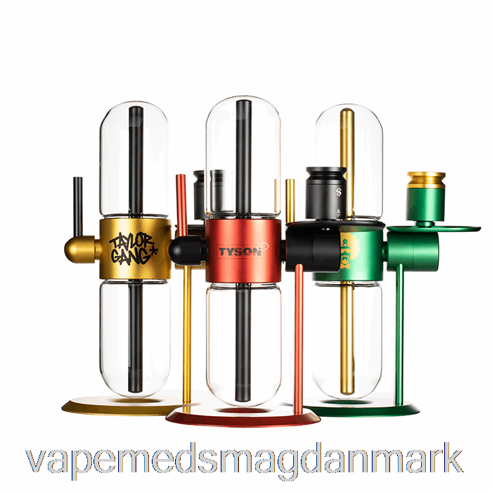 Vape Uden Nikotin Stundenglass Glas Gravity Infuser Poleret Sølv